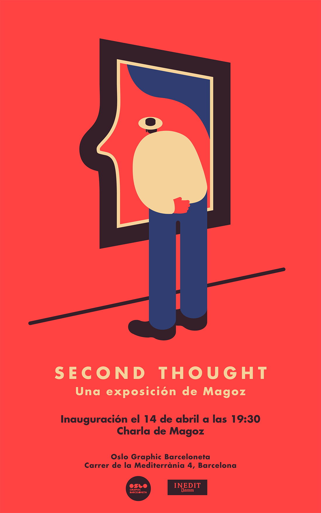 Poster for Second Thought - Magoz Exhibition in Barcelona